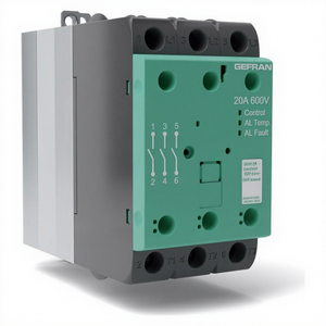 Relé de Estado Sólido Gefran F095528 20A 600V con Bloque de Terminales de Tornillo y Funciones de Control/Alarma - Nuevo - Product Image 1