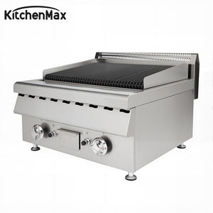 Grill à gaz professionnel en pierre de lave de table, barbecue commercial avec brûleurs réglables pour restaurant, bar et restauration en plein air - Product Image 6