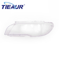 TIEAUR Nouveau Cache-Phare Transparent en Plastique pour E46/COUPE 2004-2006 avec Garantie d'un An