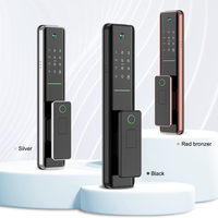 Cerradura Inteligente Electrónica para Puerta con Cámara, Control Remoto por Aplicación Tuya, Wi-Fi, Modelo EY-312, Compatible con Puertas de Madera para Uso Doméstico, Acceso por Código NFC