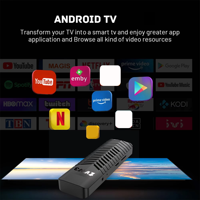 TVR3-S Android 14 TV Stick Amlogic S905L Quad Core RAM 8GB ROM 128GB 4K HDR10+ WiFi 2.4G Ethernet Reproductor Multimedia en Streaming