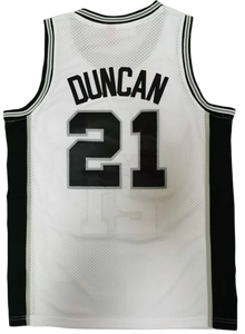 Camisetas de Baloncesto Cosidas Nuevas y Económicas 2026, 21 Duncan, 20 <span class=keywords><strong>Ginobili</strong></span>, 50 Robinson - Product Image 4
