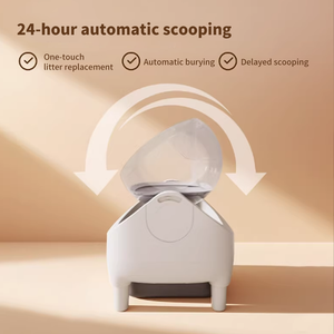 Caixa de Areia Automática para Gatos com Limpeza Automática, Controle por APP WIFI, Design Aberto, 65L - Product Image 5