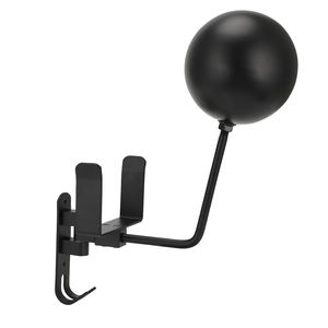 Support <span class=keywords><strong>mural</strong></span> pliable pour casque de moto JFG en aluminium spatial avec boule rotative en métal et porte-manteau – Prix de gros - Product Image 1