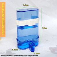 Distributeur d'eau automatique pour oiseaux, mangeoire suspendue transparente pour petits perroquets, canaris, calopsites, pigeons, accessoires pour cage à animaux