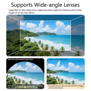 Le apparecchiature portatili per Teleprompter mobili professionali supportano le tavolette per fotocamera del telefono con obiettivo grandangolare accessorio per Studio fotografico - Product Image 3