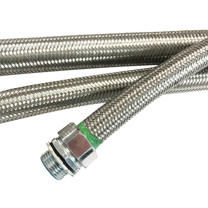 Tubo Flessibile Metallico Elettrico Impermeabile IP68, Condotto Corrugato <span class=keywords><strong>in</strong></span> Acciaio Intrecciato, Tubazione Corrugata <span class=keywords><strong>in</strong></span> Acciaio Inossidabile - Product Image 2