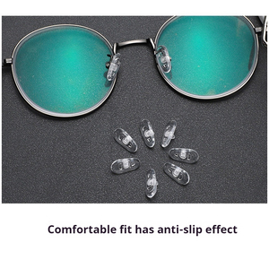 G14 Silicone <strong>Nose</strong> <strong>Pads</strong> for <strong>Glasses</strong> Left Right Accessories with <strong>Plastic</strong> Metal Cigarette Holder with Silicone Pipe <strong>Glasses</strong> <strong>Frame</strong> - Product Image 4