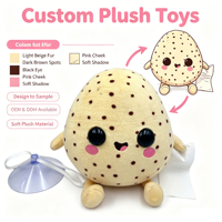 Jouets en peluche personnalisés en coton PP ultra doux, points brodés, animaux mignons et amusants, OEM ODM, cadeau d'anniversaire, anti-stress, pour enfants, pour la maison