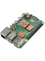 Heatsink Tembaga Konduktif Termal Raspberry Pi 5 dengan Perekat, Pendingin Chip, Heatsink untuk Slot Memori CPU