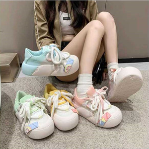 2024 Newest Colorful Casual Old <strong>Daddy</strong> Shoes Trendy Soft Soled Elevated Board Shoes Fashion Sports Shoes for Women - Product Image 1