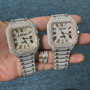 Orologi da polso di alta qualità per le donne di lusso Moissanite diamante zircone automatico meccanico uomo orologio relojes hombre montre homme