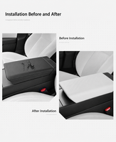 Compatible avec la boîte de rangement du repose-bras central du Tesla Model 3 remis à neuf, housse anti-rayures, accessoire intérieur