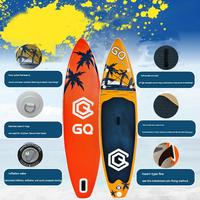 Planche de paddle gonflable personnalisée OEM 335x81x15cm GQ-COCO avec pagaie, pompe, sac à dos et leash