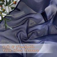 Rideau de fenêtre blanc en Tulle blanc suspendu, Voile de taille personnalisée de Style européen pour la cuisine et la chambre à coucher