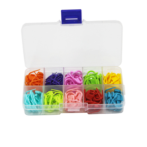 Mix Color Plastic Knitting Tools Locking Stitch Markers Crochet Latch Knitting Tools Needle Clip Hook