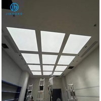 Plafond en film souple avec film transparent blanc boîte à lumière tissu film souple pvc extensible taille personnalisée affiche motif en gros