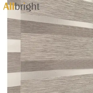 Zebra Blinds Fabric Rolls Day And Night Semi-Blackout Polyester Zebra Shades Fabric