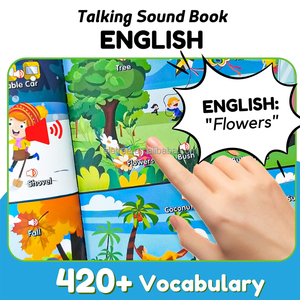 Learn n Play Libros de sonido en <span class=keywords><strong>inglés</strong></span> interactivo Libro de 300 palabras <span class=keywords><strong>para</strong></span> niños con 13 <span class=keywords><strong>actividades</strong></span> de temas de aprendizaje - Product Image 6