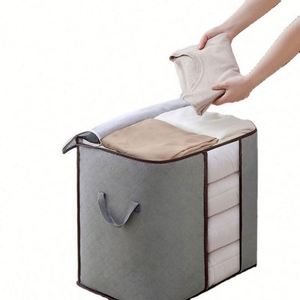 2024 Boîte de rangement carrée en PVC sculpté, anti-humidité, pour couettes, vêtements, bagages et déménagement - Product Image 1