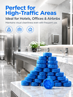 Tablettes nettoyantes pour cuvettes de toilettes longue durée, jusqu'à 300 chasses d'eau, pack économique, désodorisant automatique pour toilettes