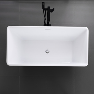 CUPC certifié FREE STAND BAIGNOIRE acrylique FRP renforcé noir empilé acrylique autoportant baignoire portable - Product Image 5