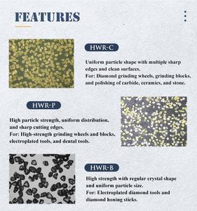 Bột kim cương tổng hợp bề mặt sạch, hạt kim cương nghiền nhỏ dùng cho dụng cụ mạ điện kim cương và que mài kim cương - Product Image 3