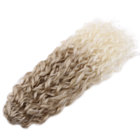Extensions de cheveux synthétiques bouclés pour tresses, 22 pouces, 100 grammes, fibres haute température, pour tresses au crochet, ondulations profondes