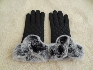 Gants en <span class=keywords><strong>cuir</strong></span> de mouton véritable pour femmes, en <span class=keywords><strong>laine</strong></span> et en lin, avec fourrure de renard, vente chaude, personnalisation 2026, échantillon disponible - Product Image 3