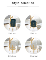Support Moderne en Métal Doré pour Vase Cerf et Fleurs, Nouvelle Décoration d'Intérieur avec Support en Métal Thermolaqué pour Jardin