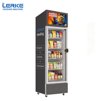 Máquina Expendedora Inteligente LERKE 700L con Identificación Visual por IA, Refrigerador Inteligente con Pantalla Publicitaria de 21 Pulgadas