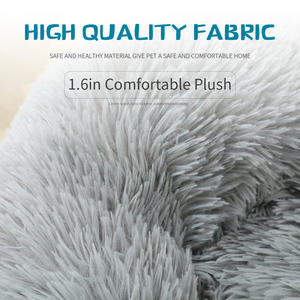 Hinde Hond Kat Bed Comfortabele Pluche Donut Hondenbed Zacht Wasbaar Kattenbed Verwijderbaar Huisdier Mat Grote Vezel Luxe Huisdier Supplie - Product Image 6