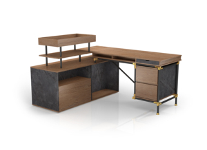 Foshan Factory Modern Executive Home Office Bureau Escritorio Computer <strong>Table</strong> <strong>Desk</strong> <strong>With</strong> <strong>Side</strong> Cabinet - Product Image 6