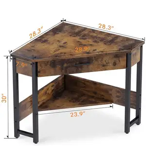 现代紧凑型办公木制台式书桌套装座椅办公家具