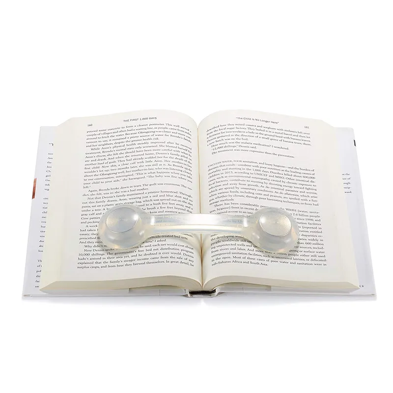 Bookmark Weight Page Holder-Holds Books Open and in Place-Clear