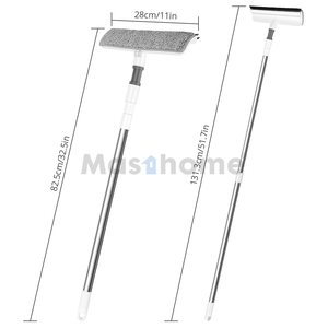Masthome Adjustable <span class=keywords><strong>3</strong></span> In1ロングハンドルウィンドウフロアシャワースキージーマイクロファイバーフロアワイパーTprシリコンガラススキージ - Product Image 2