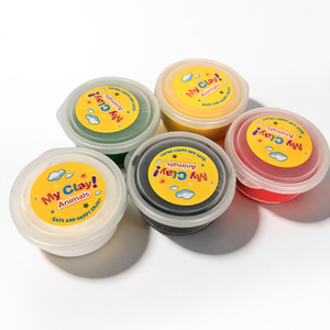 Paquete de 5 Arcillas de Modelar de Colores Súper Claros, Arcilla de Secado al Aire Segura y No Tóxica para Niños, Manualidades, Juego Educativo y Creativo - Product Image 6