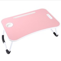 Nouveau bureau d'ordinateur pliable bureau paresseux étudiant dortoir Mobile facile petite Table avec porte-gobelet bureau d'apprentissage