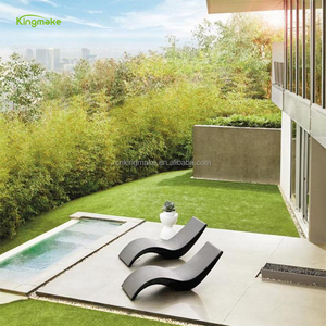 Ghế Hồ Bơi Chống Thấm Nước Hình Chữ S Bằng Cây Mây Tổng Hợp Giường Đi Biển Bằng Liễu Gai Ghế Phơi Nắng Xếp Chồng Lên Nhau Có Đệm - Product Image 4