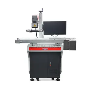 Max Optik Faser Metall/Kunststoff Laser Marker 50W Vision Lokalisierung Laser Kennzeichnung Maschine für Verkauf