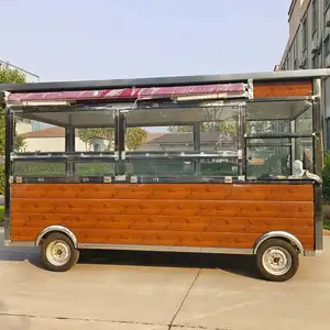 Hot Dog Hamburger Coffee Food Cart Taco Food Trailer Mobile Pizza Food Truck For Sale