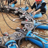 Casse-pieux hydraulique pour l'élimination efficace des capuchons de pieux en béton