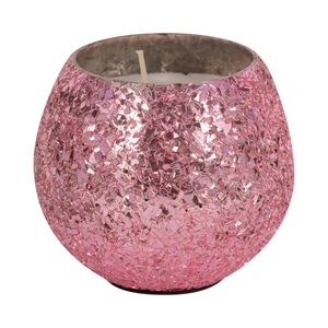Bougie parfumée ronde décorative en verre, petite, style bohème décontracté, pour usage intérieur et extérieur - Product Image 3