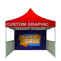 Tente de réception pliante hexagonale en aluminium imperméable de haute qualité 3x3m, ignifuge, professionnelle pour les salons professionnels en plein air