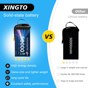 Batterie semi-solide Xingto 6S-28S 50000mAh 400Wh/kg pour drone de construction de lignes électriques, avec 1000 cycles de charge, vente en gros - Product Image 3