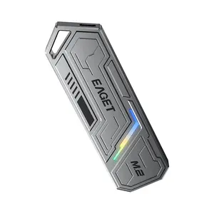 EAGET Dual Usb Port M.2 Nvme Usb3.1 Type C Ssd Case Sata NGFF 10gbps High Speed Transfer Disque Dur Externe Ssd