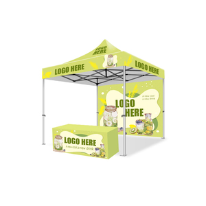 Tienda plegable de techo con dosel resistente al agua para publicidad exterior con logotipo portátil de la mejor calidad con paredes y banderas - Product Image 5