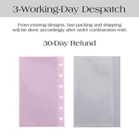 Sobres/Bolsas de PVC Transparentes/Esmerilados de la Marca Hongbo HS ZHEJIANG, con Ranura para Tarjetas, para Agenda de 6 Anillas Tamaño A7