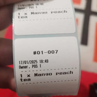 Aplikasi Loyverse Pos+Printer Label Mobile Mencetak Label Penjualan Real-Time untuk Toko Bubble Tea/Kafe