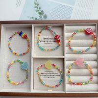 Tali Gantungan Ponsel Keramik Motif Kartun Warna-Warni, Tali Selempang Dapat Disesuaikan, Tali Ponsel Lepas Pasang, DIY Wanita